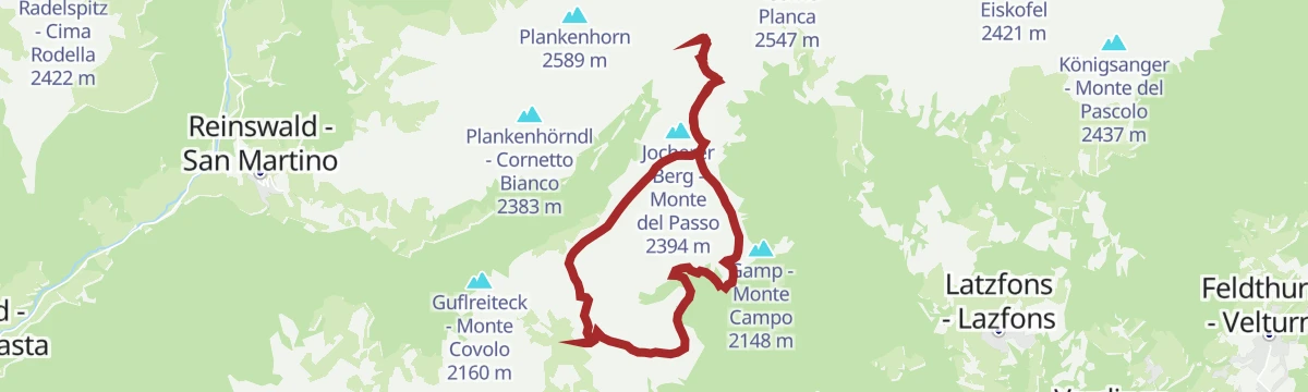 Route map: Kassiansee lake